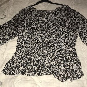 Chaus black and white dress shirt